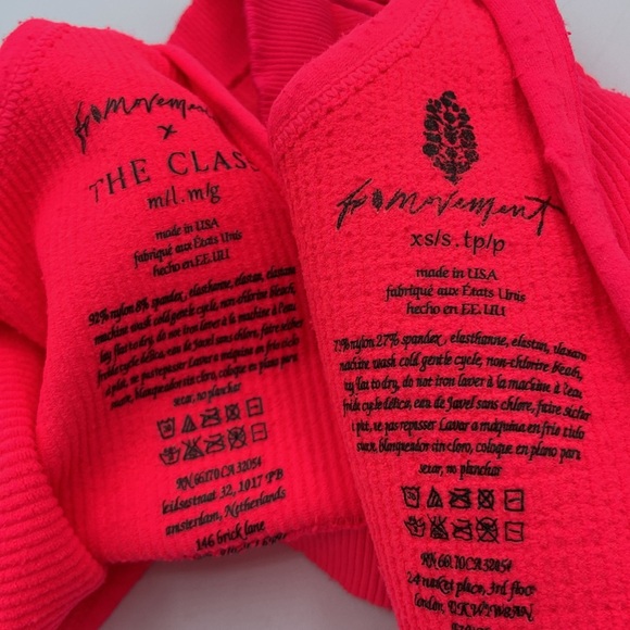 ‼️LAST ONE‼️ FREE PEOPLE Movement Happiness Runs Scoop Neck Bra Electric Sunset - Picture 15 of 16